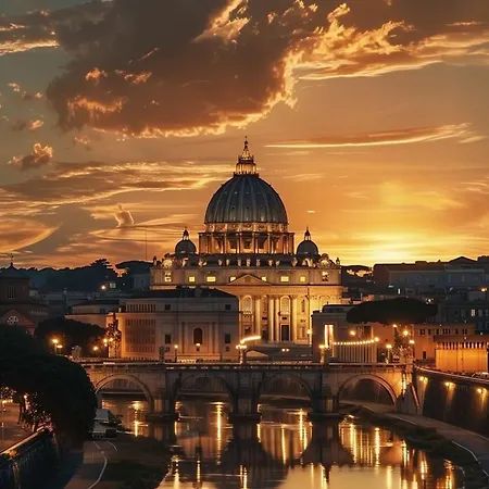 The Grand View Front Of Saint Peter 罗马